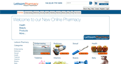 Desktop Screenshot of lettsompharmacy.co.uk